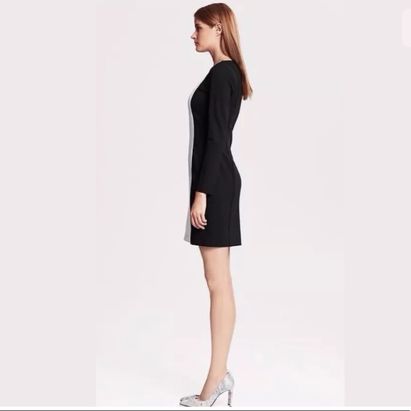 Banana republic long sleeve color block dress - Picture 3 of 7